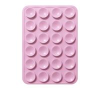 Accesorio de agarre de succión para teléfono, soporte adhesivo reutilizable, estructura flexible, soporte trasero adhesivo de silicona con soporte firme anticaídas, ayuda manos libres para transmisión