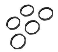 Accesorio de Anillo Antivuelco para Micrfono de 5 Uds, Anillo Antideslizante de Micrfono Redondo de Silicona para Anillos Protectores de DIY