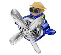 Accesorio de aromaterapia para coche con bonito diseño piloto para aire limpio y alivio del estrés (azul)