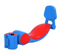 Accesorio de asiento para scooter para niños: asiento para scooter de fácil instalación y bloqueo seguro, asientos anchos plegables con respaldo, conducción cómoda, se adapta a la mayoría, azul, uso
