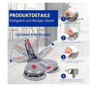 Accesorio De Aspiradora Compatible Con Dyson V7, V8, V10, V11 Y V15. Accesorios For Aspiradora. Accesorio De Fregona Eléctrica. Cabezal De Cepillo For Suelo.