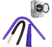 Accesorio de aspiradora para secadora, conector universal para limpiador de pelusas con cepillo flexible, manguera de limpieza de conductos de ventilación, removedor rápido de pelusas