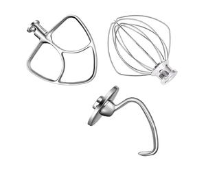 Accesorio De Ayuda for Batidora, Compatible Con KitchenAid, | Batidora de pie de 5 cuartos K5WW Látigo de alambre y gancho for masa 5K7SDH y paleta auxiliar for batidora
