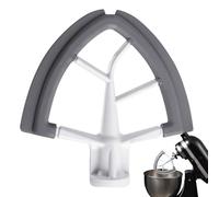 Accesorio De Batidora Plana - De Mezclador A Borde De Silicona, Herramienta Rascatatatazón | Lavavajillas De Seguridad Blade Kitchen Baking Accessing Accessing Heavy Duty Mixer Pádel With Flex