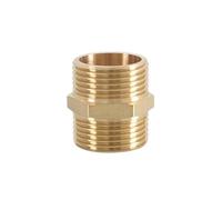 Accesorio de boquilla hexagonal de latón for tubería de 1/8", 1/4", 3/8", 1/2", 3/4" y 1", rosca macho, adaptador rápido, conector for agua, petróleo y gas.(3l4 to 3l4,200 PCS)