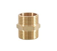 Accesorio de boquilla hexagonal para tubería de latón, conector de adaptador rápido con rosca macho BSP de 1/8", 1/4", 3/8", 1/2", 3/4", 1", 1", 1 a 1200 unidades