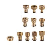 Accesorio de boquilla M22 24, rosca 1/2 3/4 1, conector rápido de latón, adaptador de manguera de riego for lavadora, accesorios rápidos for manguera de agua(8)