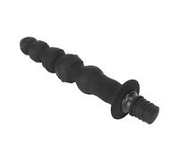 Accesorio de cabeza de fascia, accesorio de silicona para la cabeza que promueve la circulación sanguínea, portátil, negro, suave, fácil de instalar para la cintura (0.5 pulgadas)