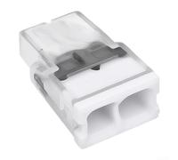 Accesorio de cableado de automatización industrial, conector compacto de bloque de terminales 100 piezas con diseño de salida dual de entrada única para conexión de división de circuito de pin