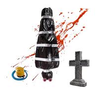 Accesorio de cadáver, inflables de Halloween | Cuerpo inflables para colgar - Accesorios de escena aterradores para colgar al aire libre, accesorios de cadáver inflable falsos con ojos abultados para