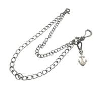 Accesorio de cadena de aleación resistente con calavera para los amantes del hip hop y la danza callejera con estilos únicos, uso diario, uso casual, accesorio de cadena de ropa urbana