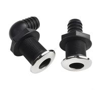 Accesorio de casco pasante para sistemas de ventilación de sentina utilizados en tuberías marinas y configuraciones de agujeros de drenaje de piso de cubierta (1 pulgada)