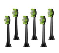 Accesorio de cepillo de dientes eléctrico: cabezal de cepillo de dientes. Compatible con Dr.Yadent YD05 los cepillos de dientes eléctricos sónicos(BLACK 8pcs)