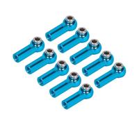 Accesorio De Coche RC para Axial para SCX10 para Traxxas para TRX4 D90 para Tamiya 1/10 Metal M4 Barra Amarre Extremo Bola Enlace CW Hilo 10 Uds Piezas Trepador Control Remoto(Blue)