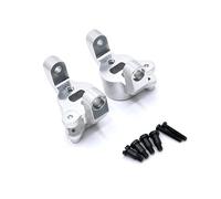 Accesorio De Coche RC para HuangBo ZP1001 ZP1002 ZP1003 ZP1004 1/10 Eje Delantero Metal para Tipo C Actualización Asiento Proceso CNC Piezas Coche RC Modificadas(Silver)