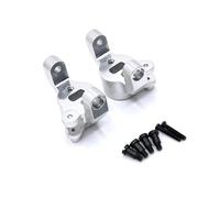Accesorio De Coche RC para HuangBo ZP1001 ZP1002 ZP1003 ZP1004 1/10 Metal CNC Eje Delantero para Tipo C para Seat RC Piezas De Coche Reemplazo Mejorado(Silver)