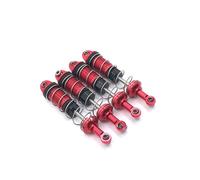 Accesorio De Coche RC para HuangBo ZP1001 ZP1002 ZP1003 ZP1004 1/10 Modificación Metal Externo Amortiguador Resorte Piezas Coche RC Mejora Juguetes(Red)