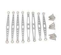 Accesorio De Coche RC para HuangBo ZP1001 ZP1002 ZP1003 ZP1004 1/10 Varillas Fijación Metal Piezas Coche RC Juguetes Accesorios Actualización Renovación(Silver)
