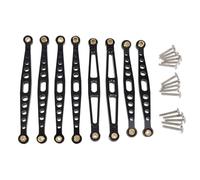 Accesorio De Coche RC para HuangBo ZP1001 ZP1002 ZP1003 ZP1004 1/10 Varillas Fijación Metal Piezas Coche RC Juguetes Accesorios Actualización Renovación(Black)