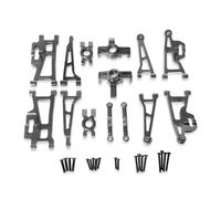 Accesorio De Coche RC Para Hyper Go Para MJX 14209 14210 H14BM 1/14 Juego Barras Dirección Metálicas Cazoletas Basculantes Repuesto Coche Control Remoto(Gray)