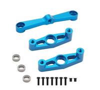 Accesorio De Coche RC para Tamiya para TT02 para TT-02 1/10 Conjunto Dirección Metal con Rodamiento RC Piezas Mejora Coche Reemplazo Modificado DIY Modificaciones(Blue)