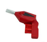 Accesorio de cocina al aire libre con control manual de flujo de aire para una gestión eficiente del fuego en hogueras y fogatas (rojo)
