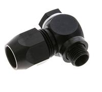 Accesorio de compresión codo de aluminio 14x8mm y G1/4'' con rosca macho 10 bar PVC y PA
