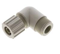 Accesorio de compresión codo PP 15x9mm y G3/4'' con rosca macho 10 bar PVC y PA