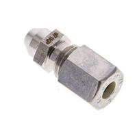 Accesorio de compresión recto de acero inoxidable de 6L y 10mm con extremo para soldar 315 bar ISO 8434-1