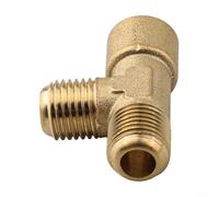 Accesorio de compresor de aire Adaptador de tres vías de cobre 14 1 5 rosca para modelos de aceite tipo pistón, junta de conversión para salida estable y consistente