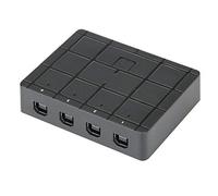 Accesorio de Computadora, Divisor USB 4-in 1-out Switcher Accesorio de Computadora para Windows 98/7/8.1/ME/2000/XP, One-key Puede Controlar un Puerto, Plug and Play, Admite una Resolución de 1920x108