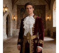 Accesorio de con volantes de encaje para cosplay de baile de graduación , adecuado para de piratas steampunk, con un cuello desmontable que se a hombres y mujeres en un estilo gótico medieval