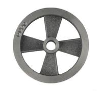 Accesorio de correa de montaje de polea de compresor de metal de ranura única con tamaño de agujero interior de 18/19 5 mm para reemplazo y reparación de cabezales de máquina de compresor de aire (A)