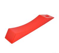 Accesorio de cuña de peso muerto para pesas con parte inferior de silicona que proporciona estabilidad y seguridad durante la carga y descarga de peso (rojo)