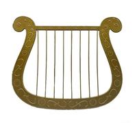 Accesorio de disfraz de ángel, arpa de plástico ligera para Halloween, perfecto para varios eventos y actuaciones