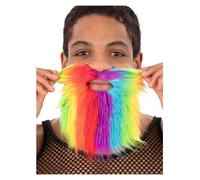 Accesorio De Disfraz De Orgullo De Verano Con Barba Arcoíris Para Hombre