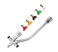 Accesorio de doble conector de cañón de espuma, accesorio de doble punta para lavadora a presión para cañón de espuma, accesorios de lavadora a presión con conexión rápida de 1/4 pulgadas para lavado
