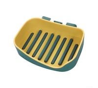 Accesorio de ducha jabonera que drena el agua de manera eficiente para prolongar la vida útil de los jabones (amarillo)