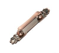 Accesorio de empuje de aluminio antiguo europeo para varios tipos de muebles (bronce rojo 215 mm)