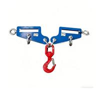 Accesorio de enganche para remolque de carretilla elevadora, azul y rojo, gancho de elevación industrial resistente, resistente a la intemperie para uso en interiores y exteriores