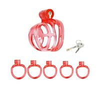 Accesorio de entrenamiento para hombres con jaula de resina, jaula exclusiva para hombres, bien ventilada-ESRZ46 (Rojo)