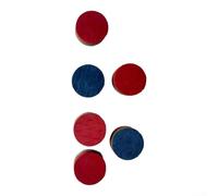 Accesorio de equipo de billar, 2 puntas de cuero de 14 mm con construcción prensada de 6 capas para un control de giro fiable y consistencia de disparo