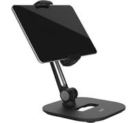 Accesorio de escritorio para entornos de atención al cliente, soporte para tablet con ángulo de giro ajustable, compatibilidad universal que