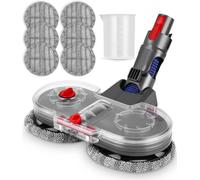 Accesorio de Fregona Eléctrica para Aspiradora Dyson V15, V11, V10, V8, V7,Eléctrica Mopa con depósito de Agua extraíble, 6 fregona Lavable,depósito de llenado,Para la limpieza del hogar
