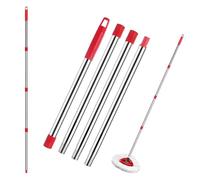 Accesorio de fregona mango telescópico de repuesto para fregona Vileda Turbo - Mango de repuesto ajustable de acero inoxidable para fregona EasyWring (rosca americana)