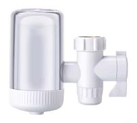 Accesorio de grifo de filtro de agua compatible con múltiples tipos de grifo, elimina la arena y el óxido, la carcasa transparente muestra el proceso de filtración en tiempo real