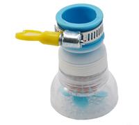 Accesorio de grifo de filtro de agua giratorio de 360°, extensor de fregadero de cocina, reduce la cal y el mal sabor, polipropileno, 16-22 mm (azul)
