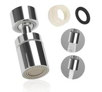 Accesorio De Grifo Giratorio, Aireador Giratorio 360° Doble Función Aireador Con 2 Tipos De Chorro, Regulador De Chorro Giratorio Para Baño Y Cocina Con Accesorio M22 Hasta M24
