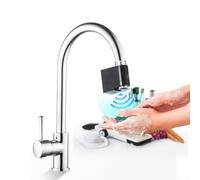 Accesorio de grifo inteligente infrarrojo de doble sensor para ahorro de agua táctil y respuesta rápida en aplicaciones de grifos de baño y cocina (B)