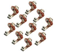 Accesorio de Guitarra 10 Uds. Conector De Guitarra Con Junta De Tuerca Para Guitarra Eléctrica Bajo Piezas De Enchufe De Una Sola Pista